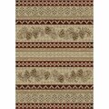 Mayberry Rug 2 x 4 ft. Wedge American Destination Pineview Area Rug, Antique AD9601 2X4